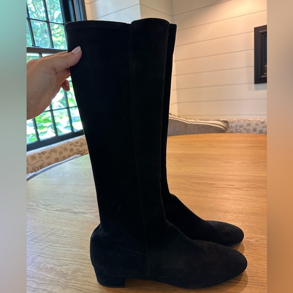 NWT Prada flat knee high stretch suede boot. Size 42 - Picture 1 of 10